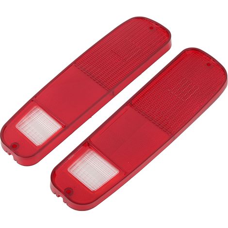 Lot de 2 boîtiers de feux arrière 73F, couvercles de feux arrière rouges de remplacement pour fourgonnettes Ford Econoline 1975-1991 (1/5)