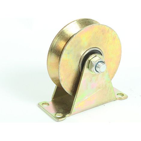 2Pcs Poulie de Levage, Roue Gorge U Poulie Simple pour de Levage Mouflage, pour Cordes Machines Industrielle (1/4)