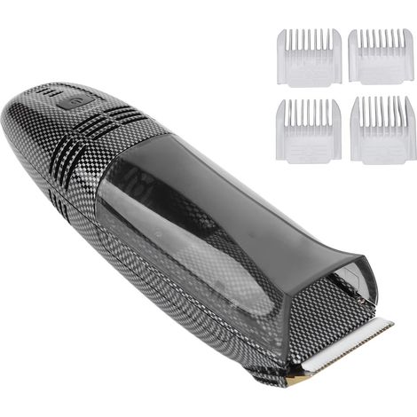 Tondeuse à Cheveux électrique Aspiration Automatique des Cheveux, Chargement Sûr, Facile Utiliser, Grand Compartiment de Rangement, Double Tête Efficace, avec 4 Peignes - (1/5)
