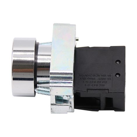 22mm white background with black arrow symbol XB2-BA3341 flat-head reset button switch with function symbol (1/3)