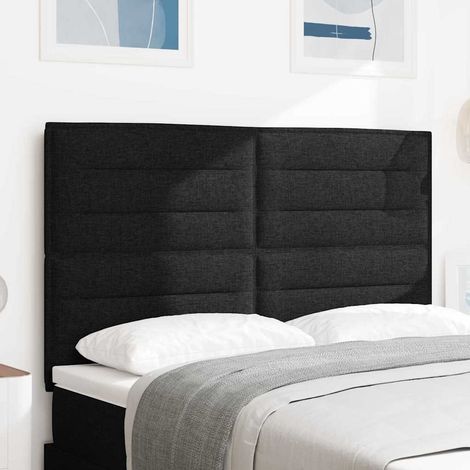 Kopfteil Schwarz 144 cm Stoff