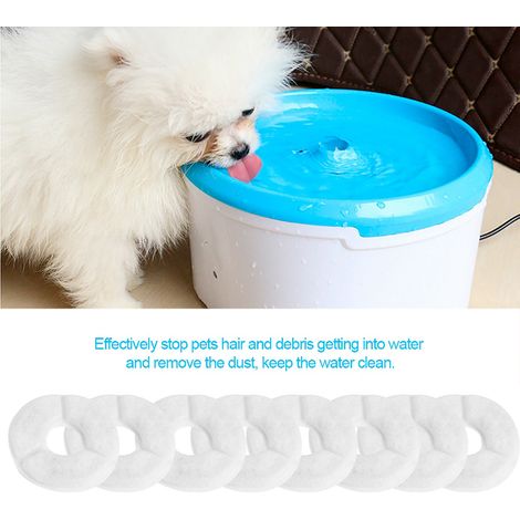 Filtres à charbon actif de rechange pour fontaine à eau automatique pour chien (lot de 8) (1/5)