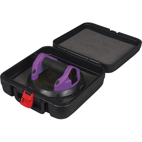 Sidamo – Ventouse à pompe Pro Grip SR D200 120kg – Adhésion rapide sur surfaces lisses et rugueuses – Levier de décompression – Mallette de transport incluse