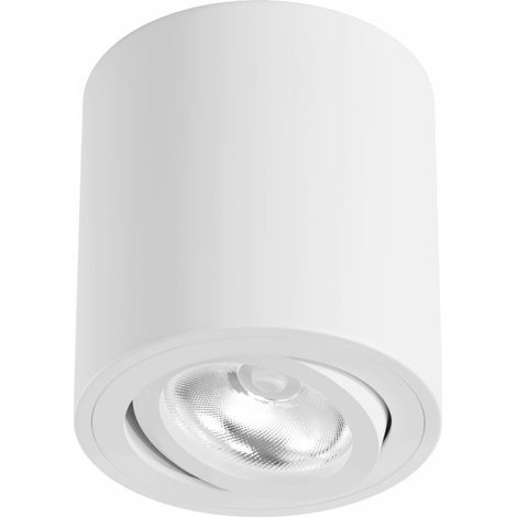 Faretto ad incasso da superfice One GU10 Bianco Beneito Faure 4480