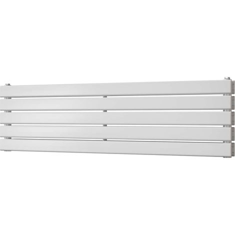 Typhoon Axis - White Horizontal Radiator H340mm x W1200mm Double Panel
