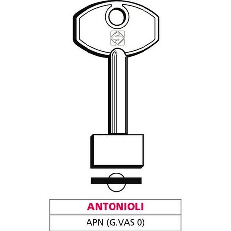 5PZ CHIAVE A DOPPIA MAPPA APN (G. VAS 0) ANTONIOLI
