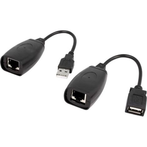 Extenseur USB RJ45 femelle USB A femelle - 40m
