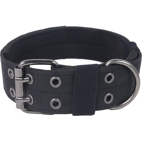 1 Collier Chien, Poignée Commande, Nylon Rembourré, Boucle Métal, Entraînement Chiens Moyenne Grande (1/5)