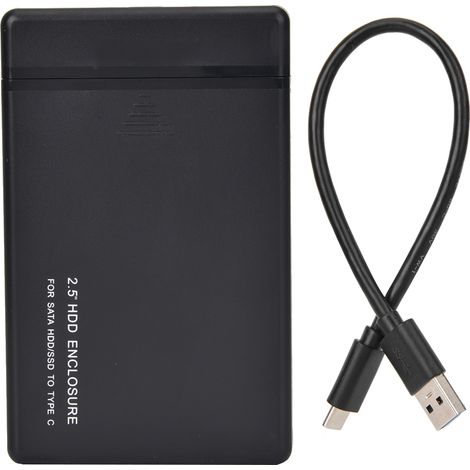 Boîtier Externe Mécanique pour Disque Dur SSD SATA3 Type C 2.5 Pouces (1/5)