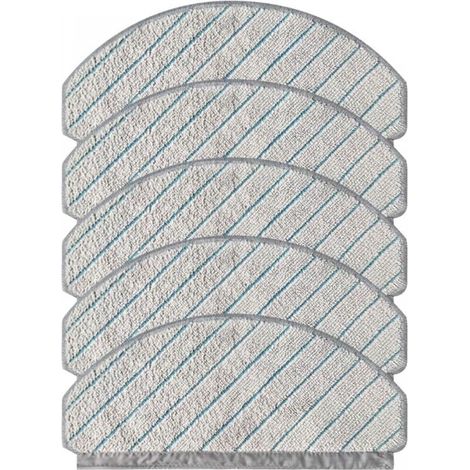 Pack de 5 paños de recambio para aspiradora Ecovacs Deebot T10 Plus. Paños de limpieza compatibles con Ecovacs Deebot T10 Plus. (1/4)