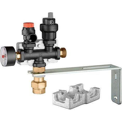 Collettore portastrumenti in tecnopolimero per impianti di riscaldamento Caleffi 305503 Tecnopolimero
