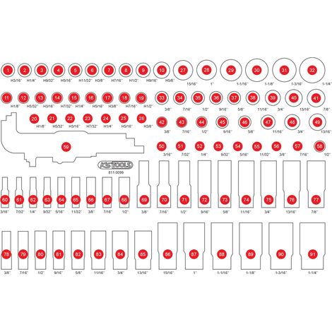 KS Tools Leere Schaumstoffeinlage zu 811.0099 (1/2)