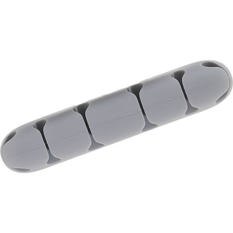 Support câble de charge en silicone auto-adhésif bureau pince câble alim pour câble données souris gris L 10x2 cm 1 pièce (1/4)
