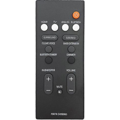 Télécommande FSR78 ZV28960 pour barre de son Yamaha YAS-106 ATS-1060 YAS-107 (1/4)