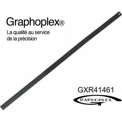 Graphoplex - Réglet acier épais ép = 1mm l = 24mm L = 100cm