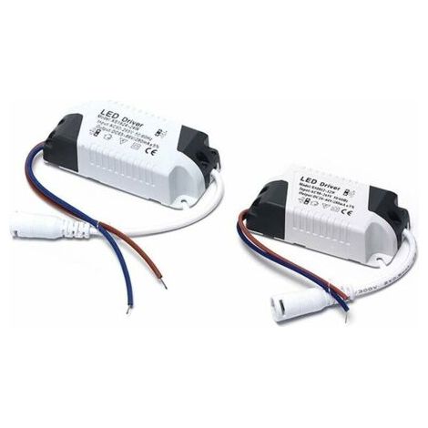 2x Driver LED, 24-36 W, transformateur pour plafonnier LED, alimentation panneau LED, connecteur DC pour plafonnier LED (24-36 W) (1/4)