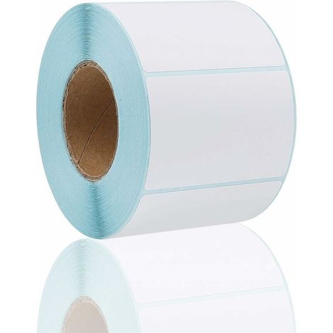 Étiquette Autocollantes 800 Pièces Blanches Étiquettes Thermiques Rouleau Multifonctions Rectangle Étiquettes pour Cuisine de Bureau Address Labels Papier Mailing Prix 6 x 4cm，Starlight