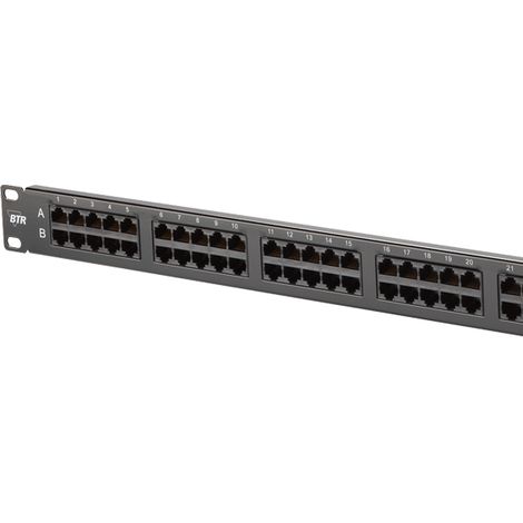 Metz Connect Patchfeld 130886-0203-E schwarz 50x8(4) Kat.3 (1/5)