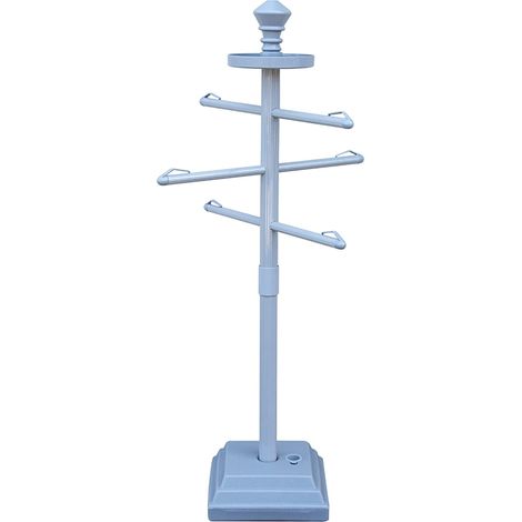 Porte-Serviettes réglable avec Base lestée à l'eau, Trois Bras Clips sécurisés pour extérieur et intérieur, Piscine, terrasse (1/5)