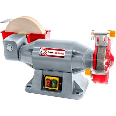 Holzmann – Touret à meuler à eau 520W – Meule grain 80 pour affûtage – 134 tr/m – 230V – Pour couteaux et ciseaux (1/6)
