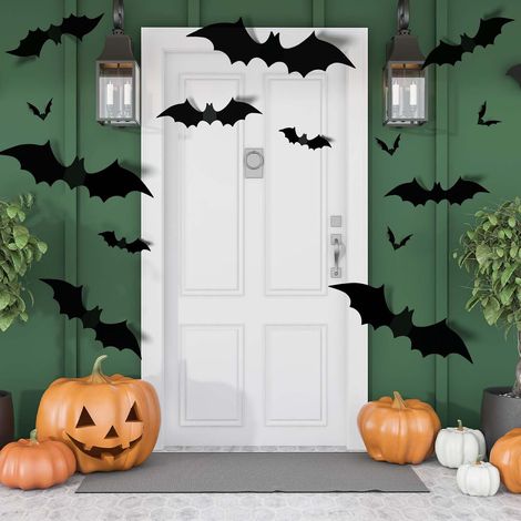 120 autocollants d'Halloween, autocollants pour fenêtres, double face (1/5)