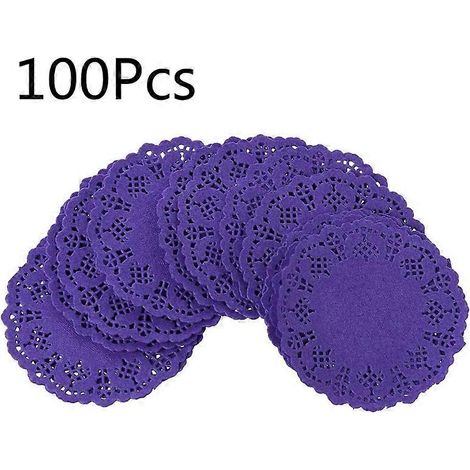 Dessous de verre/sets de table en papier dentelle coloré - Cadeau pour mariages, fêtes et événements (1/5)
