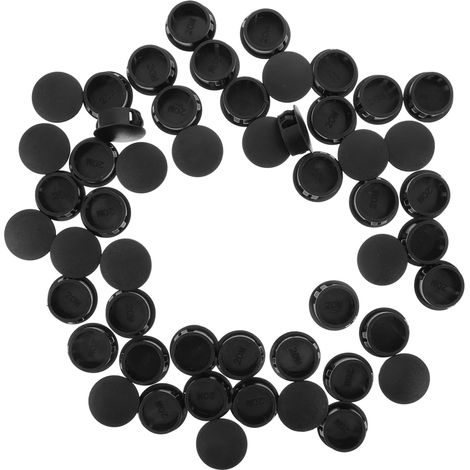 runde schwarze Kunststoff Nylon Stopfen zum Abdecken von