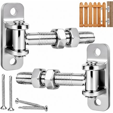Charnière de porte en acier inoxydable 304 moulée monobloc clôture portail bois métal 800 g – Livraison gratuite (1/5)