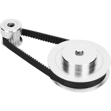 Poulie dentée GT2 en aluminium 20/60 dents pour courroie synchronisée, compatible imprimante 3D modèle P36. (1/5)