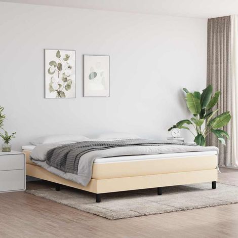 Luxe Matelas de lit à ressorts ensachés pour Adulte et Enfant - Crème 160x200x20 cm Tissu BV498979 - BonneVie (1/5)