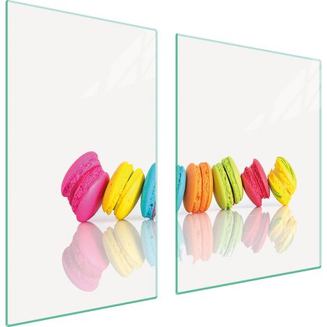 Assiette en verre et planche à découper 100x52 colorée (1/5)