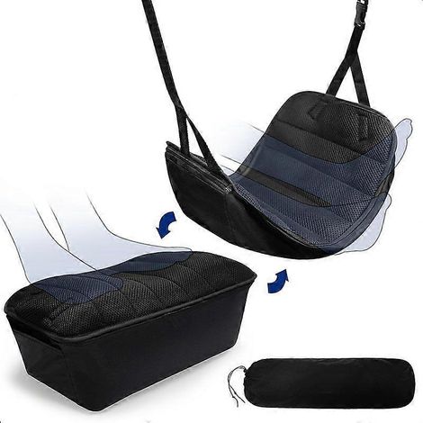 Tapis de sol de voyage, tapis de sol pour vols long-courriers, repose-pieds portables, tapis de sol pour dormir, hamacs avec coussins d'air, tapis de sol à suspension pneumatique (1/5)