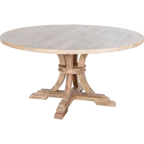 Mesa Redonda Comedor Madera Maciza 150X150X76 (1/5)