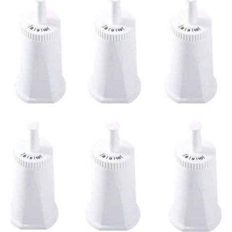 Lot de 6 filtres à eau de rechange pour machine à café expresso suisse Sage Oracle Touch Barista Claro BES008 BES920 BES878 BES880 BES980 BES990 (1/5)