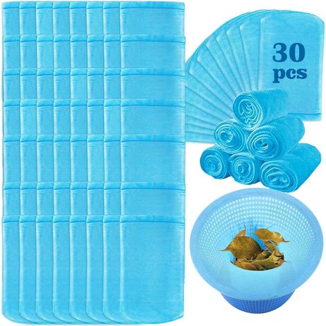Lot de 30 chaussettes filtrantes pour skimmer de piscine, filtre pour skimmer, préfiltre en nylon élastique, filtration réutilisable (1/5)