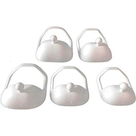 Gabarit de rasage pour barbe ou bouc, lot de 5 tailles Outil de taille de barbe Guide pour raser le bouc Gain de temps Barbe parfaitement symétrique à chaque fois (1/5)