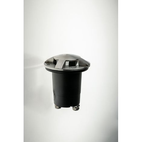 "Faro carrabile HUMMER rotondo in acciaio inox argento 10.5 cm." (1/3)