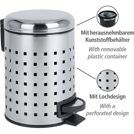 Bac à pédale 3l perforé Leman (1/5)