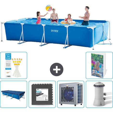 Intex Piscine Tubulaire Rectangulaire - 450x220x84 cm - 7-pièces  S156 (1/5)