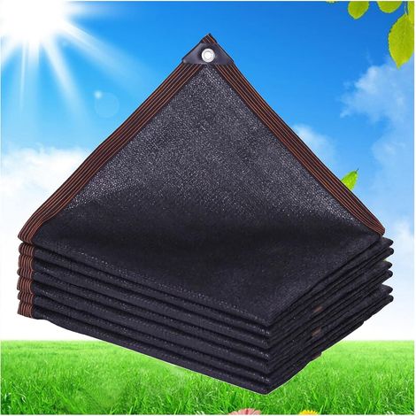 AIDUCHO Brise Vue Balcon Vue Jardin Exterieur, Brise-Vue Jardin de 5x5m Toile Ombrage de Protection Solaire Rectangulaire à 90% Anti UV en Voile D'ombrage Filet D'ombrage avec œillets pour Pergola (No (1/5)