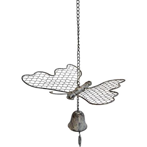 Cloche carillon papillon mirage 30x24x70cm (1/3)