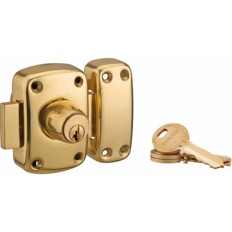 THIRARD - Verrou double entrée Mirage 6 pour porte d'entrée, cylindre 45mm, laiton, 3 clés, laiton - THIRARD (1/2)