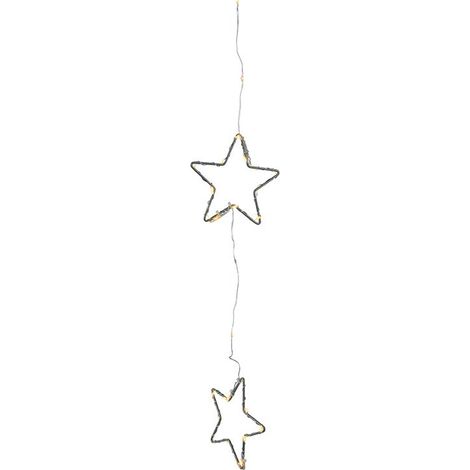 Tenda LED nera con stelle per uso esterno (1/2)