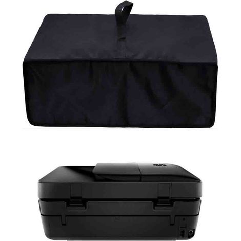 Housse anti-poussière pour imprimante 504525 cm, adaptée aux imprimantes à jet d'encre ou laser, en vinyle antistatique, noir. (1/5)