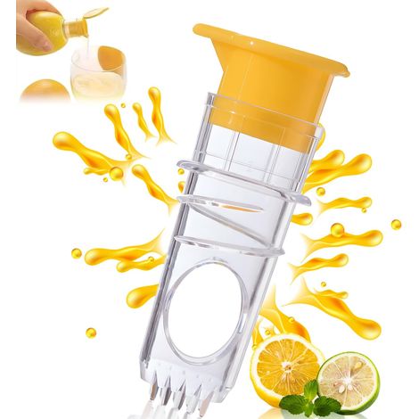 Presse Citron, Presse Agrumes Manuel, Presse Citron Manuel, Presse-Agrumes Avec Embout, Compact Et Portable, Convient Aux Citrons, Oranges Et Autres Types D'agrumes, Facile À Utiliser (1/5)