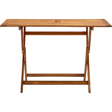 Maison Exclusive - Klappbarer Gartentisch 120x70x75 cm Massivholz (1/5)