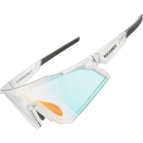 Gafas de ciclismo fotocromáticas con filtros UV 400 UVA y UVB, blancas (1/5)