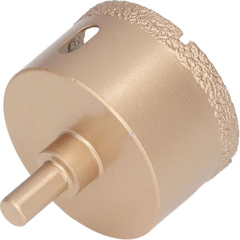Diamant-Lochsäge mit Hartmetallspitze für Fliesen, 60-mm-Lochaufweiter, geeignet für Glas und Porzellan, dreieckiger Stahlschaft (1/5)