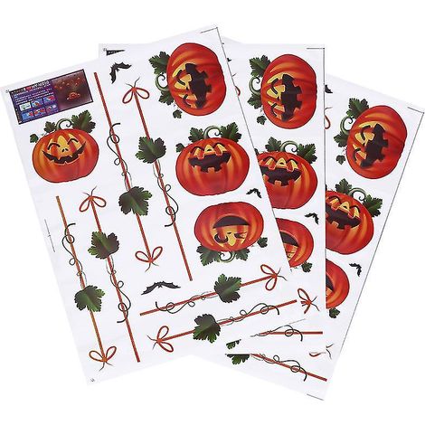 3 Halloween-Wandaufkleber für Halloween-Dekorationen