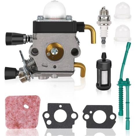 Kit de Carburateur compatible avec STIHL FS55 FS55R FS55RC FS38 KM55 HL45 KM55R Pièces et Accessoires Moteur Remplacer kit de Conduite de Carburant Filtre à Air (1/5)